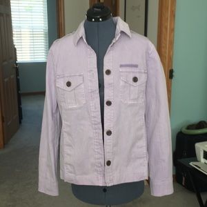 lavender gap denim jacket